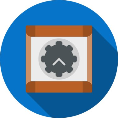 Bir dişli simgesini vektör çizim