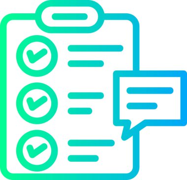 kontrol listesi simgesi, vektör illüstrasyonu