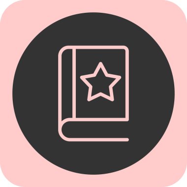 Kitap simgesi soyut arkaplanda izole edildi