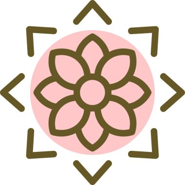 Çiçeğin vektör illüstrasyonu