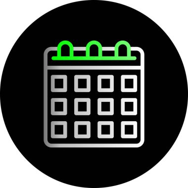 Takvim. Web simgesi basit illüstrasyon