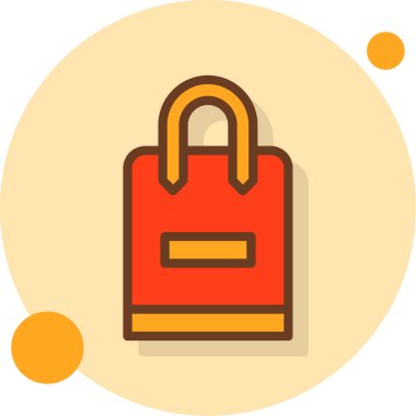 çanta çanta kilit simgesi doldurulmuş taslak biçimi