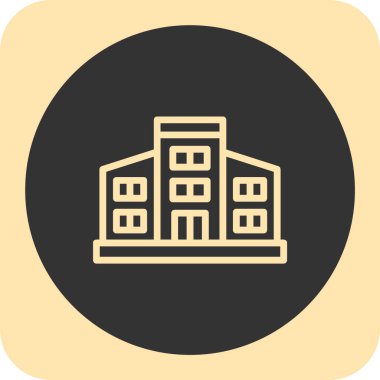 inşaat düz simgesi, vektör, illüstrasyon