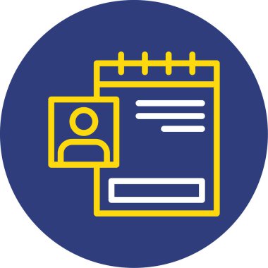 belge web simgesi, vektör illüstrasyonu