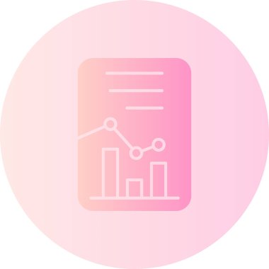 Modern bir grafik simgesinin vektör illüstrasyonu