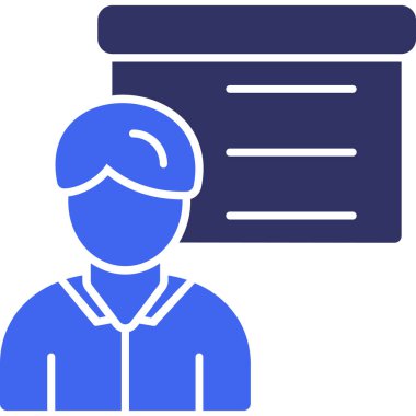 Teslimat. Web simgesi basit illüstrasyon