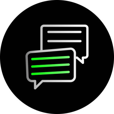 konuşma balonu simgesi, vektör illüstrasyonu