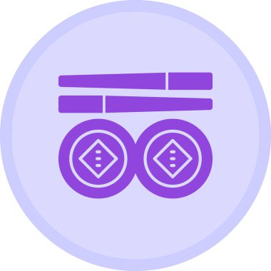 Bir araba simgesinin vektör illüstrasyonu