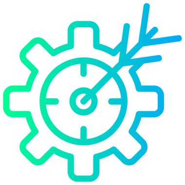 dişli simgesi, vektör illüstrasyon tasarımı