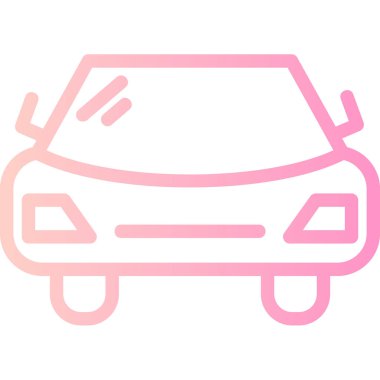 - Araba. Web simgesi basit illüstrasyon