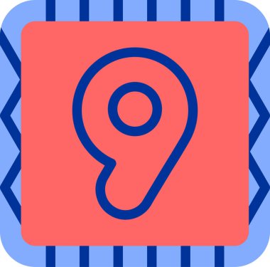 Sekiz simge, vektör illüstrasyonu