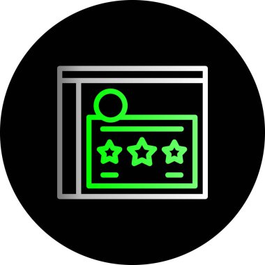 derecelendirme vektör simgesi kolayca değiştirebilir veya düzenleyebilir