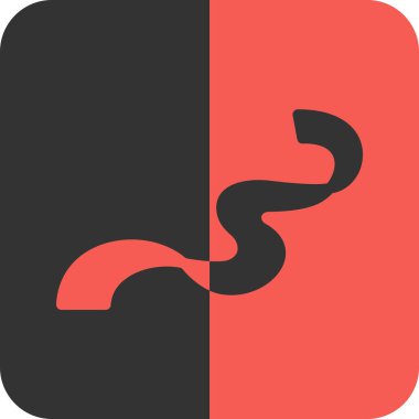 bir çift ikinin iki renk vektörü çizimi