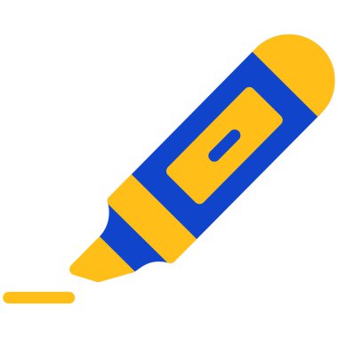 Kalem. Web simgesi basit illüstrasyon