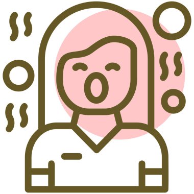 Eşarplı bir adamın vektör çizimi