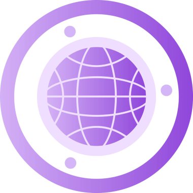 Gezegen simge vektör çizim