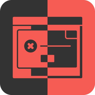 Simge, vektör illüstrasyonunu sil