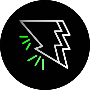 Ok. Web simgesi basit illüstrasyon