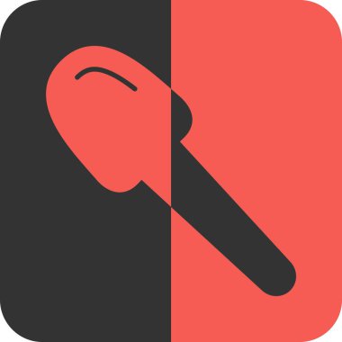 Kaşık vektör simgesi düz illüstrasyon