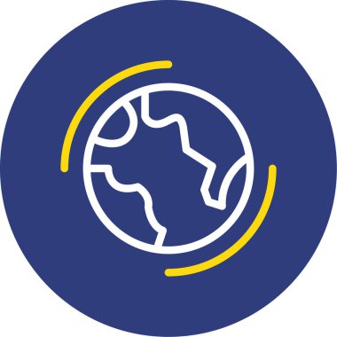 Moda Biçimli Küresel Simge İzole Arkaplan