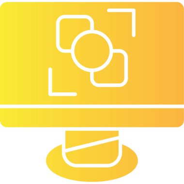 Modern simgenin vektör illüstrasyonu