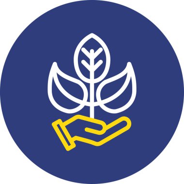 bir elde ağaç vektör simgesi tasarımı