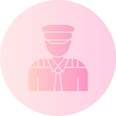 Bir polis memurunun vektör çizimi