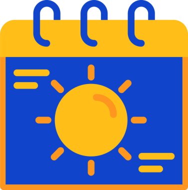 takvim web simgesi basit vektörü