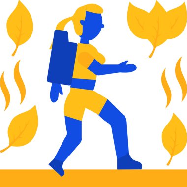 Ateşle yürüyen adam.