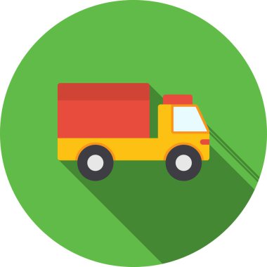 kamyon düz simge vektörü