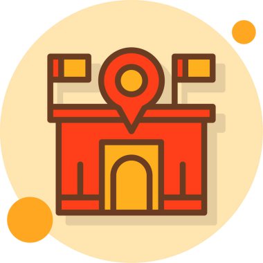 vektör konum haritası simgesi