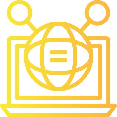 İnternet bağlantısı simgesi, modern vektör illüstrasyonu