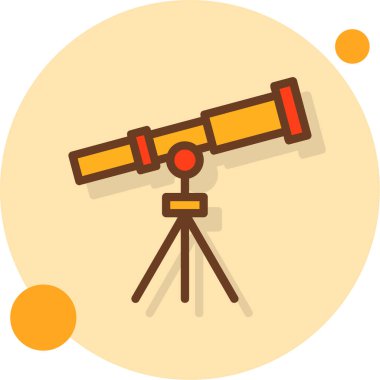 Teleskop web simge vektör çizim