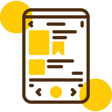 gazete simgesi vektör illüstrasyonu