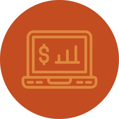 Bir web simgesinin vektör illüstrasyonu