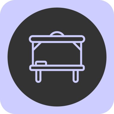 Mobilya simgesinin vektör illüstrasyonu