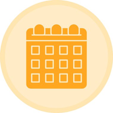 Takvim. Web simgesi basit illüstrasyon