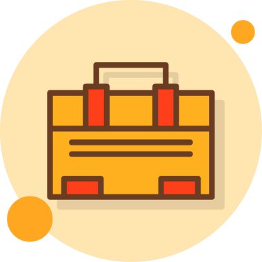 Çanta. Web simgesi basit illüstrasyon