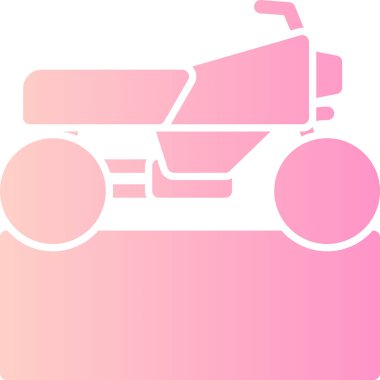 Bir traktör simgesinin vektör illüstrasyonu