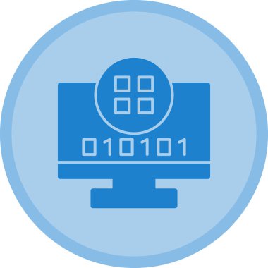 Bilgisayar. Web simgesi basit illüstrasyon