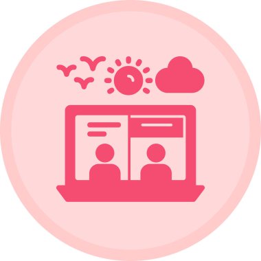 iş simgesi vektör illüstrasyonu