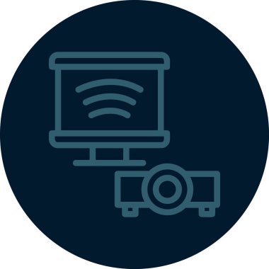 vektör lcd simgesi illüstrasyonu