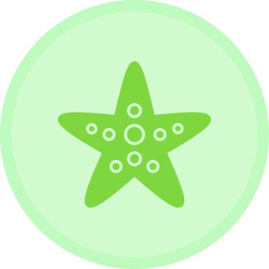 deniz yıldızı ikonu vektör çizimi