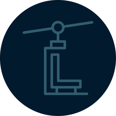 Mikroskop simgesinin vektör çizimi