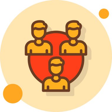 iş ekibi simgesi, vektör illüstrasyonu