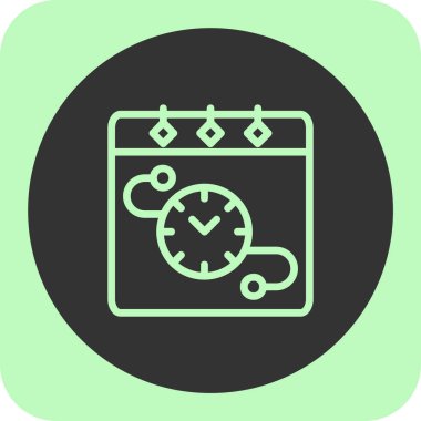 Beyaz arkaplanda alarm saat vektör çizimi