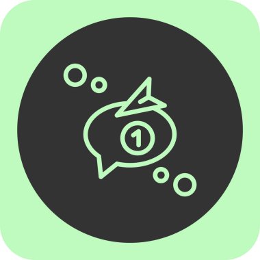 Tek bir simgenin vektör illüstrasyonu