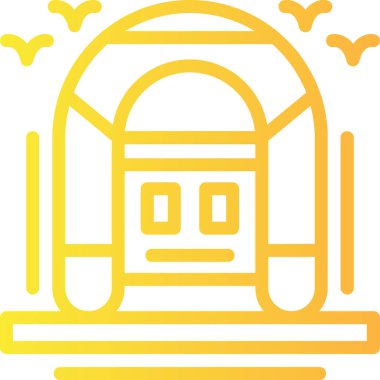 Bir kadın karikatür ikonunun vektör çizimi