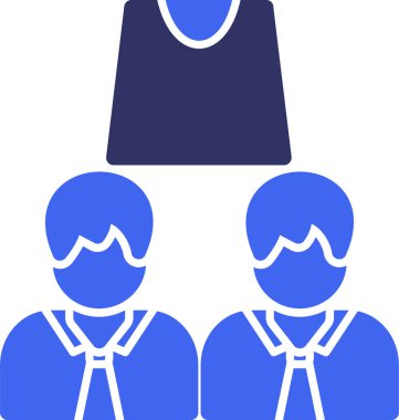 İnsanlar. Web simgesi basit illüstrasyon