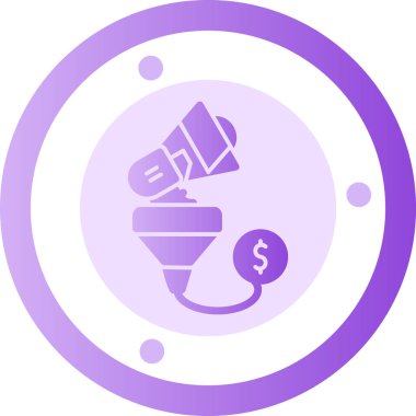 Dolar. Web simgesi basit tasarım